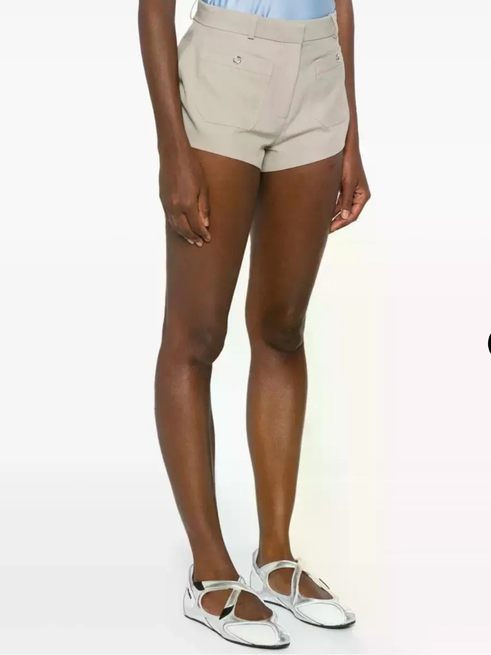 Coperni NWT Four Pocket Tailored Mini Shorts Beige 38 FR 6 US